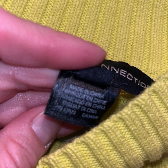 LILIYA Knit Lace Hole neon yellow mock neck Pullover
French Connection size M - Picture 4 of 11